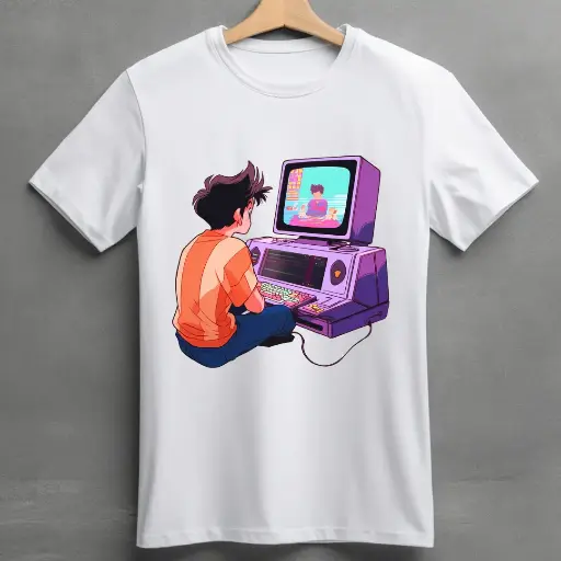 Old school video gamer